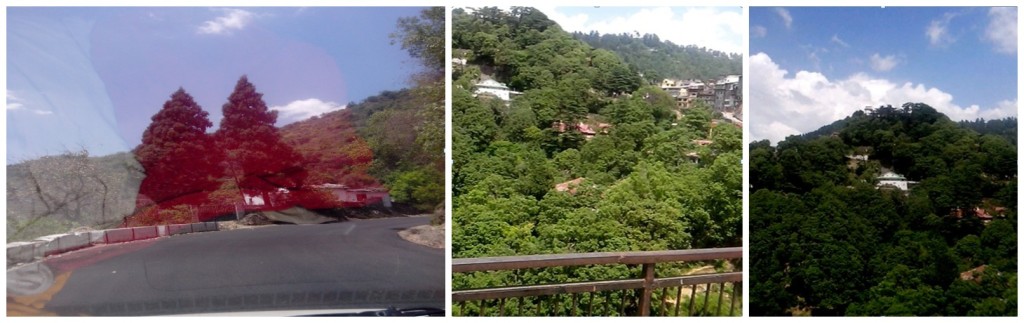 While on my way to Mussoorie the way itself is so captivating (left pic)